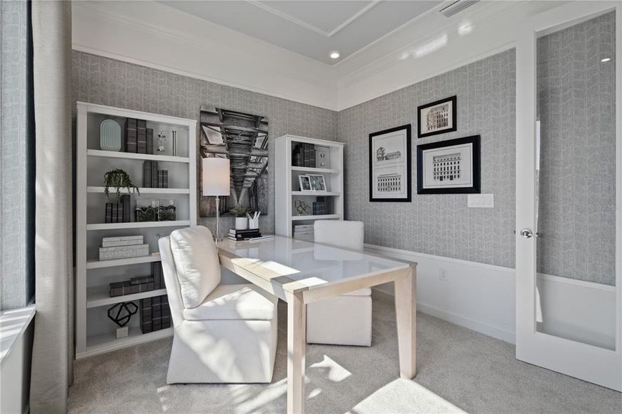 Furnished interior view inside a new home in Trinity Place, St. Cloud (Image 10). Furnished interior view inside a new home in Trinity Place, St. Cloud (Image 10).