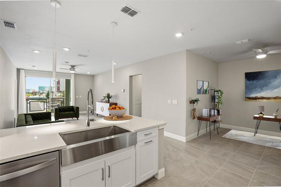 Furnished interior view inside a new home in Gatherings® of Lake Nona, Orlando (Image 6).