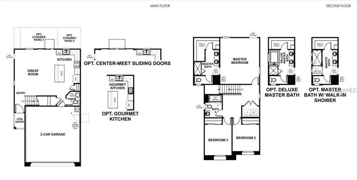 2D floor plan layout of this home in Maple Ridge, Palmetto, FL (Image 2).