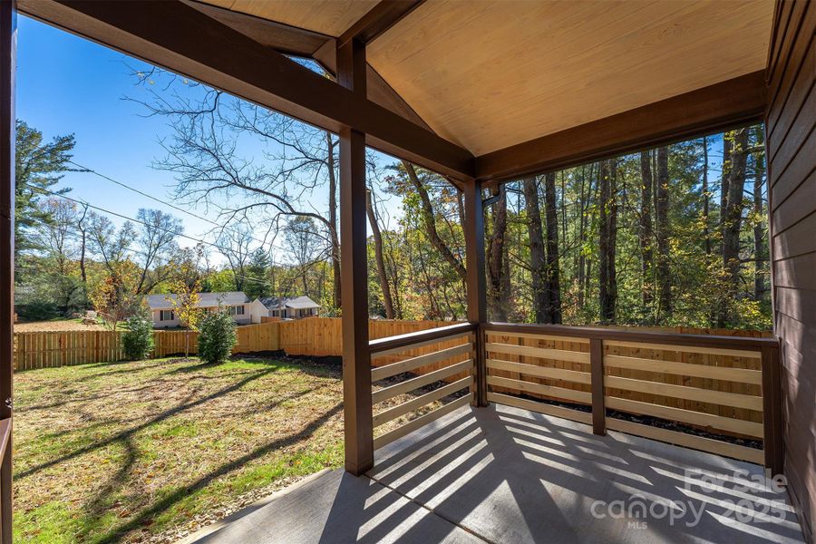 Exterior details and patio area of a home in , Asheville (Image 17). Exterior details and patio area of a home in , Asheville (Image 17).