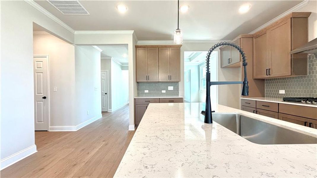Furnished interior view inside a new home in Wehunt Meadows, Hoschton (Image 8).