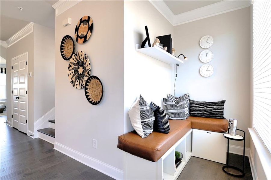 Furnished interior view inside a new home in Towns at Enclave, Lawrenceville (Image 18).