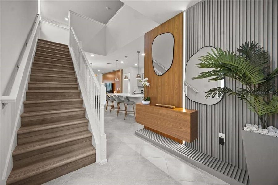 Furnished interior view inside a new home in , Clermont (Image 8).