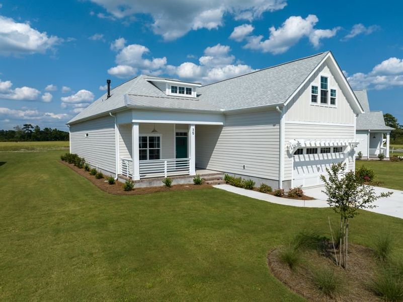 Representative exterior photo of a completed home built from the Marshall by Bill Clark Homes in Riverside Cove, Wilmington, NC (Image 17).