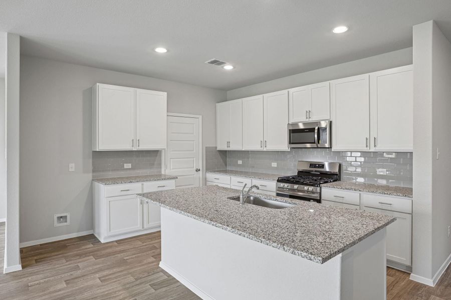 Furnished interior view inside a new home in Cloverleaf, Austin (Image 6).