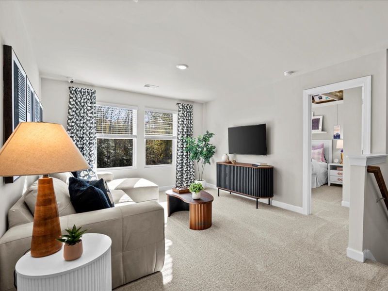 Furnished interior view inside a new home in River Glen, Angier (Image 13).