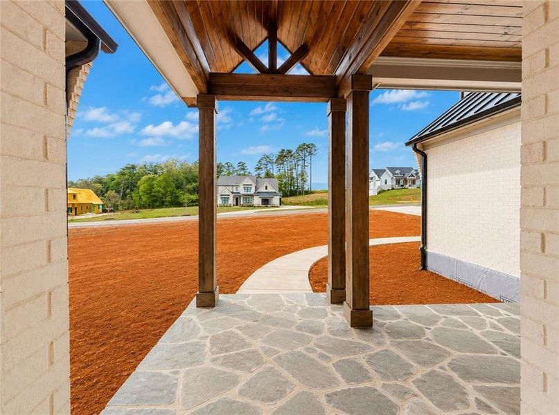 Exterior details and patio area of a home in , Rydal (Image 3). Exterior details and patio area of a home in , Rydal (Image 3).