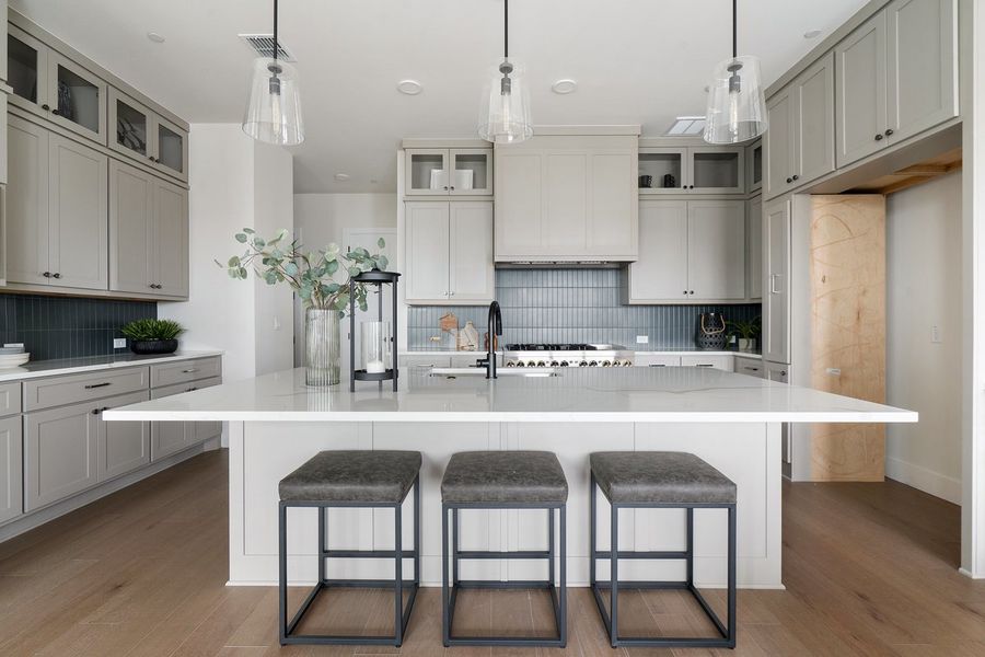 Furnished interior view inside a new home in Milky Way at River Place, Austin (Image 18).