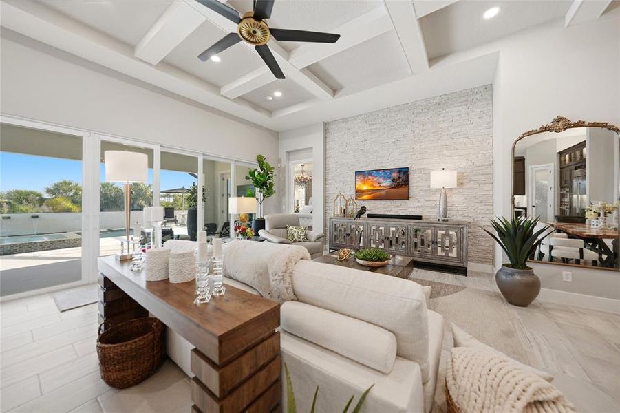 Furnished interior view inside a new home in , Venice (Image 13).