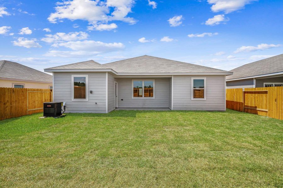 Exterior details and patio area of a home in Pinewood Trails, Cleveland (Image 2). Exterior details and patio area of a home in Pinewood Trails, Cleveland (Image 2).