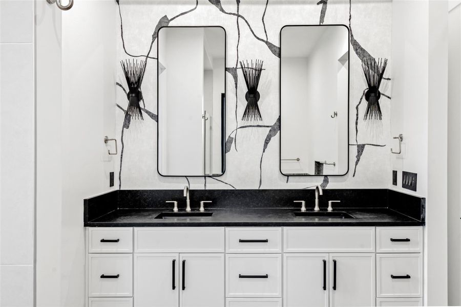 Bathroom with double vanity