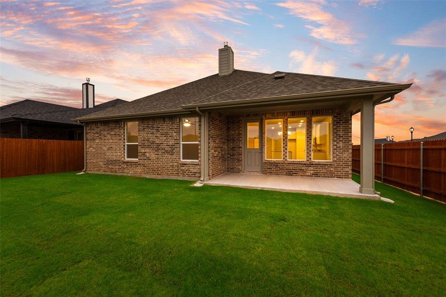 Front exterior of a new home in Northstar, Haslet, TX, highlighting curb appeal (Image 16).