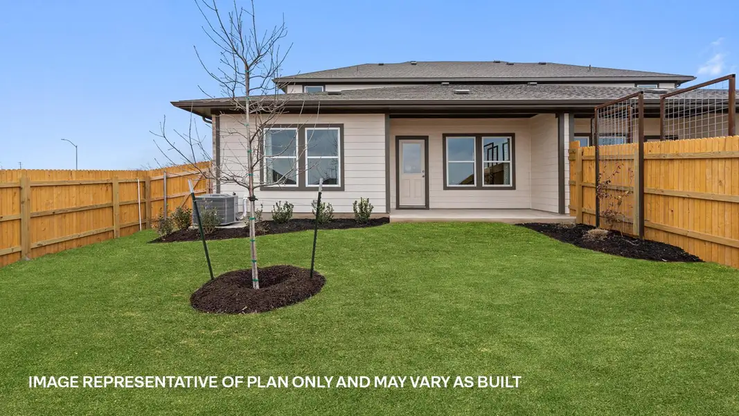 Exterior details and patio area of a home in Palomino, Manor (Image 4).