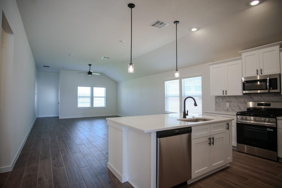 Furnished interior view inside a new home in Foxtail Palms, Manvel (Image 7).