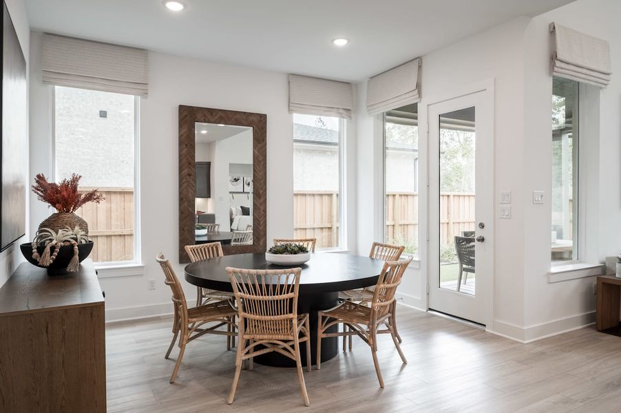Representative furnished interior of a home built from the Wren by Tri Pointe Homes in Oakhill Reserve, Tomball (Image 12).