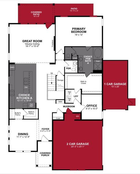 2D floor plan layout of this home in Acacia, Cumming, GA (Image 3).