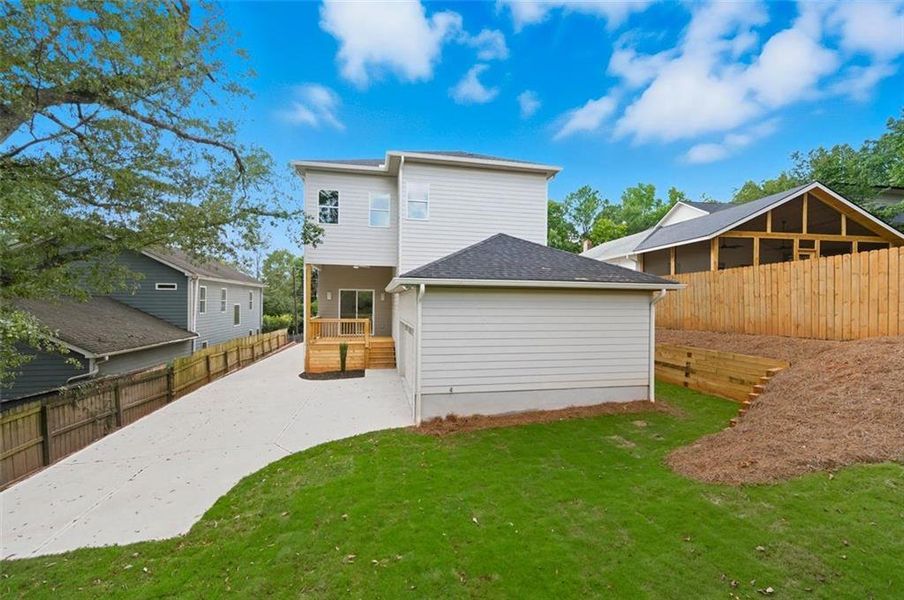 Front exterior of a new home in , Atlanta, GA, highlighting curb appeal (Image 1). Front exterior of a new home in , Atlanta, GA, highlighting curb appeal (Image 1).