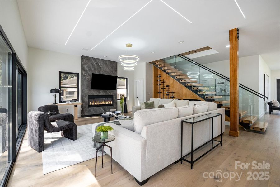 Furnished interior view inside a new home in , Charlotte (Image 10).