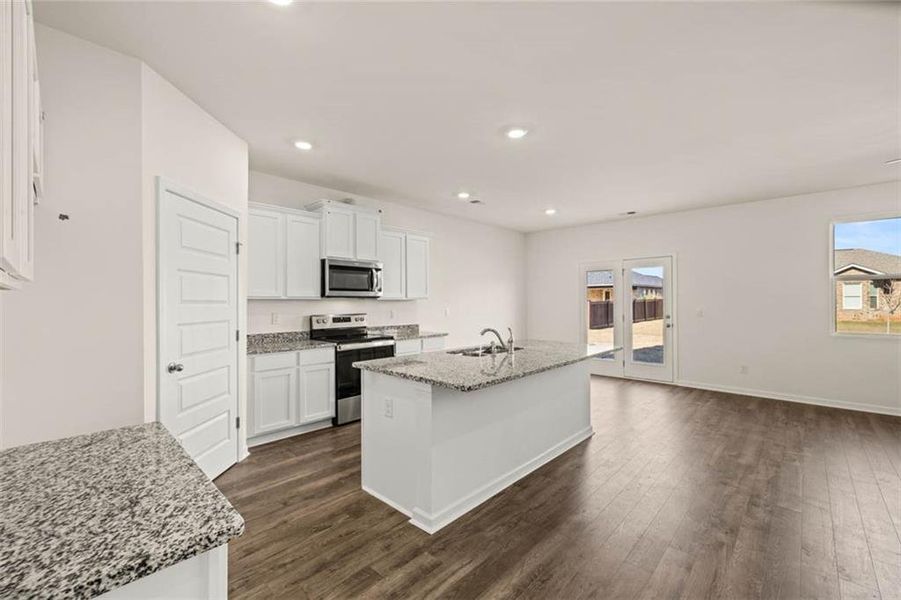 Furnished interior view inside a new home in Oakchase at Hampton, Hampton (Image 3). Furnished interior view inside a new home in Oakchase at Hampton, Hampton (Image 3).