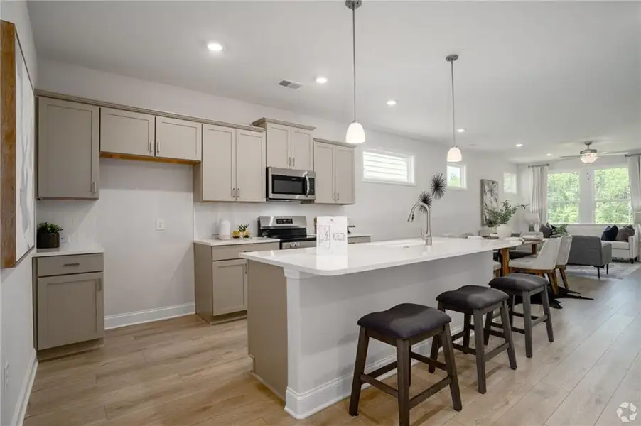 Furnished interior view inside a new home in , Cartersville (Image 4).