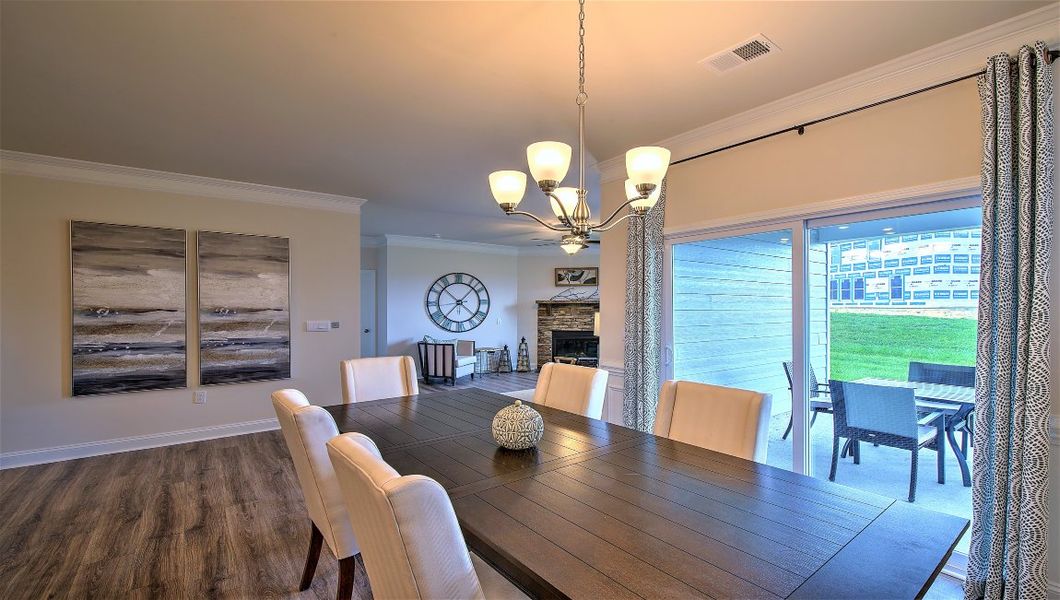 Furnished interior view inside a new home in Reserve at Tap Root Farms, Fletcher (Image 16).