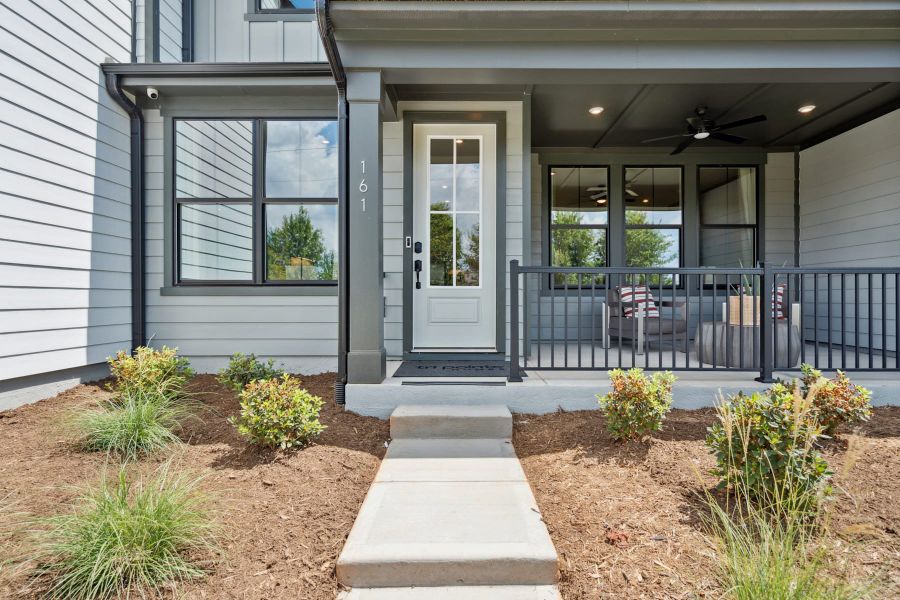 Representative exterior details of a home built from the Allison by Tri Pointe Homes in Seven Oaks, Belmont (Image 3).