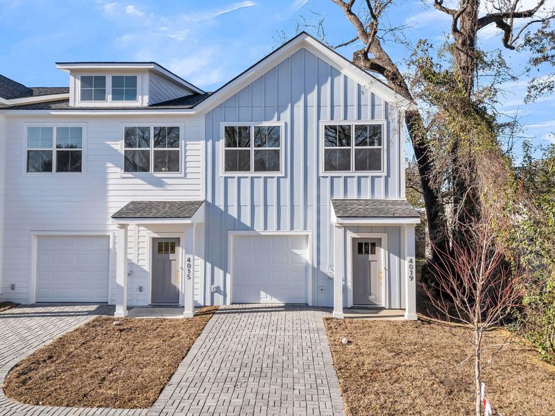 Front exterior of a new home in , North Charleston, SC, highlighting curb appeal (Image 1). Front exterior of a new home in , North Charleston, SC, highlighting curb appeal (Image 1).