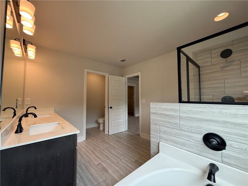 Furnished interior view inside a new home in The Towns at Auburn Station East, Auburn (Image 8).
