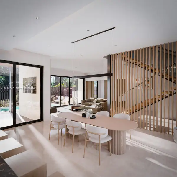 Furnished interior view inside a new home in , Fort Lauderdale (Image 3).