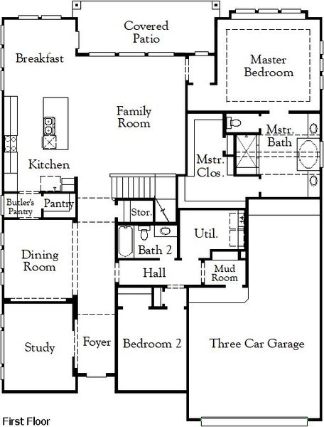 2D floor plan layout for the Wichita II by Coventry Homes in Blackhawk, Pflugerville, TX (Image 3). 2D floor plan layout for the Wichita II by Coventry Homes in Blackhawk, Pflugerville, TX (Image 3).