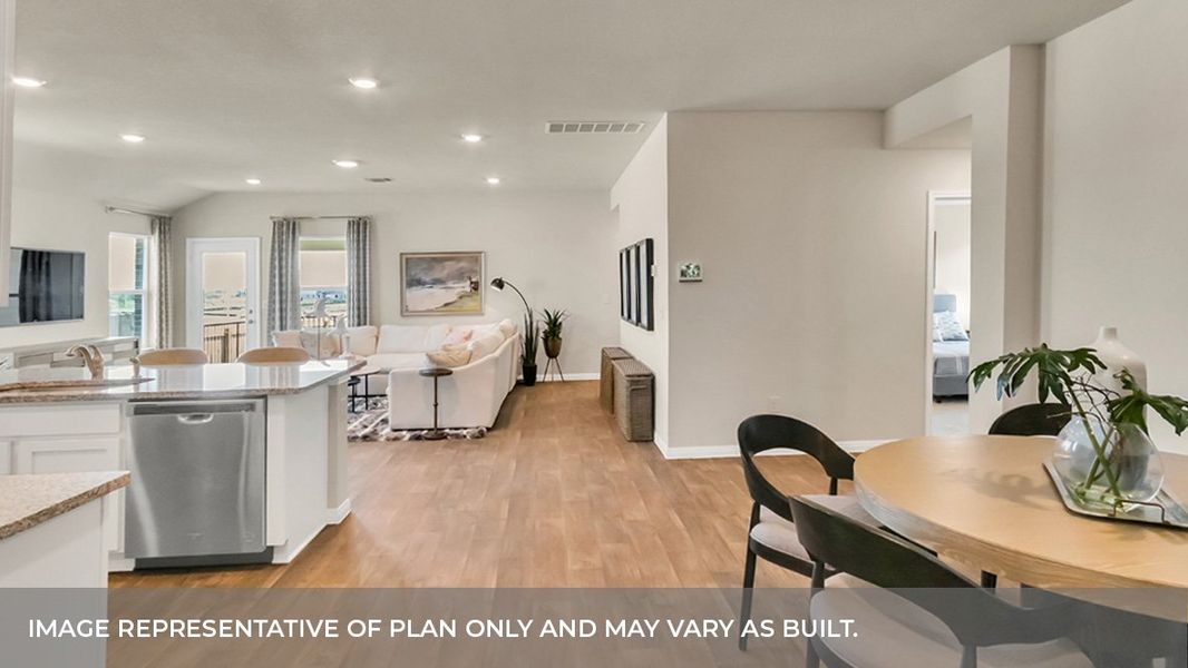 Furnished interior view inside a new home in Carillon, Manor (Image 6).