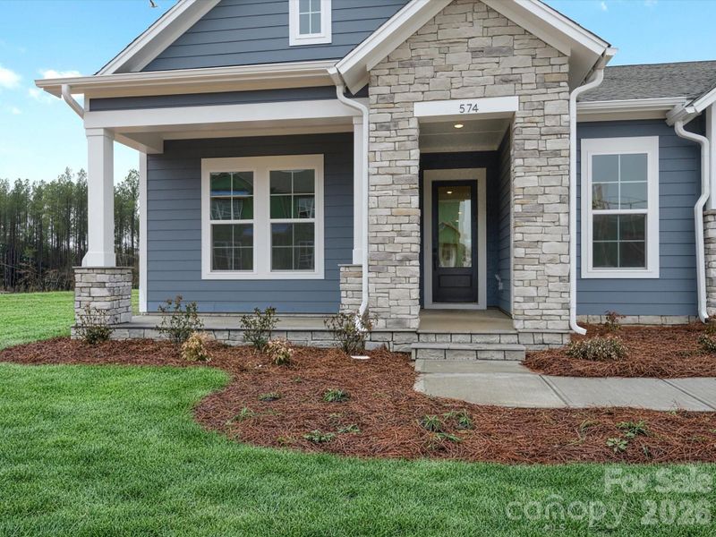 Exterior details and patio area of a home in Hardy Pond, Rock Hill (Image 22).