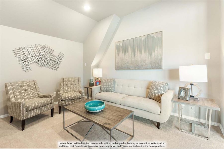 Furnished interior view inside a new home in Willow Wood, McKinney (Image 14).