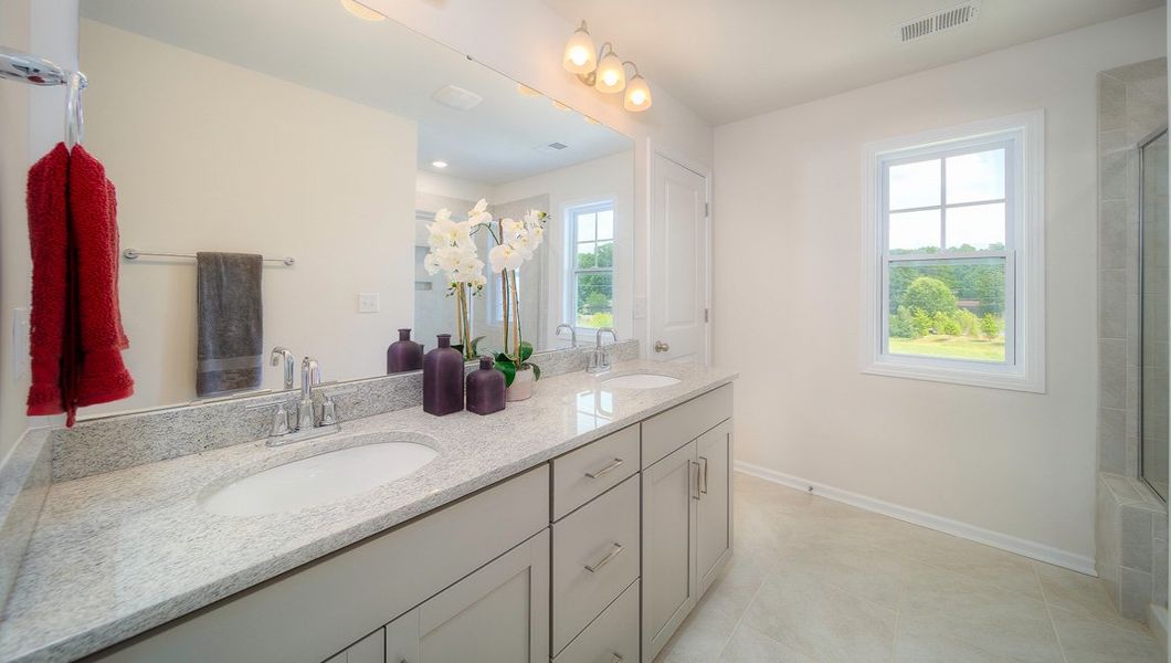 Representative furnished interior of a home built from the Denver by D.R. Horton in Townes at Tap Root Farms, Fletcher (Image 26). Representative furnished interior of a home built from the Denver by D.R. Horton in Townes at Tap Root Farms, Fletcher (Image 26).