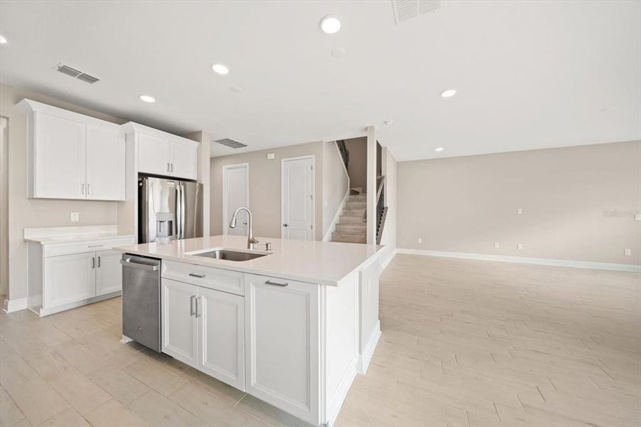 Furnished interior view inside a new home in Chapel Crossings, Wesley Chapel (Image 6). Furnished interior view inside a new home in Chapel Crossings, Wesley Chapel (Image 6).
