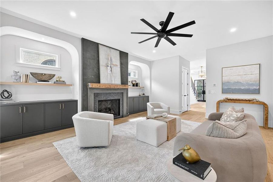 Furnished interior view inside a new home in , Atlanta (Image 12).