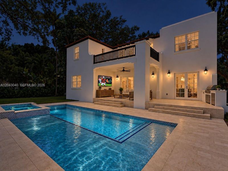 Exterior details and patio area of a home in , South Miami (Image 22).
