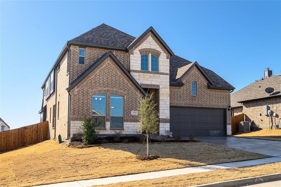 Front facade featuring a garage