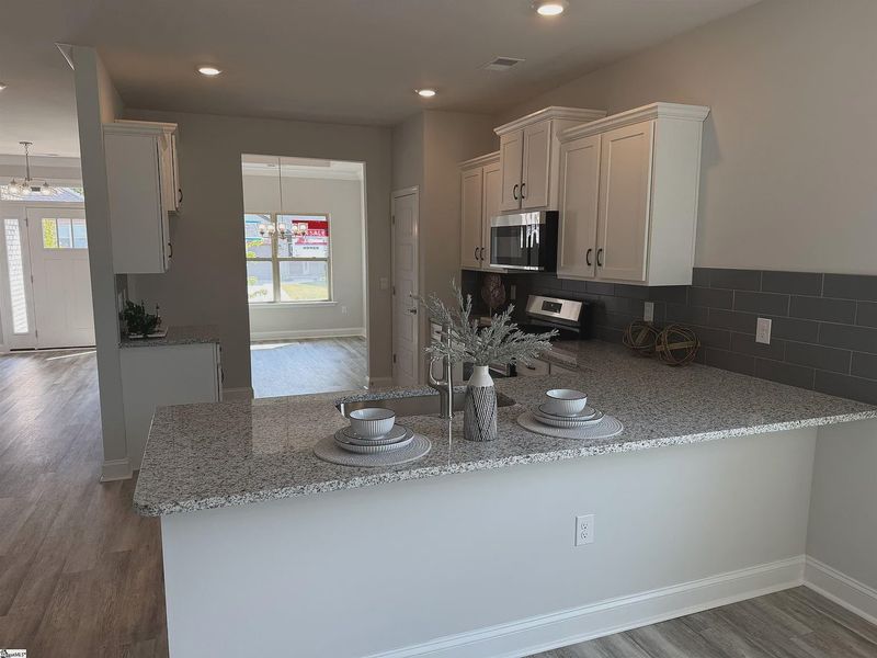 Furnished interior view inside a new home in Bracken Woods, Piedmont (Image 7). Furnished interior view inside a new home in Bracken Woods, Piedmont (Image 7).