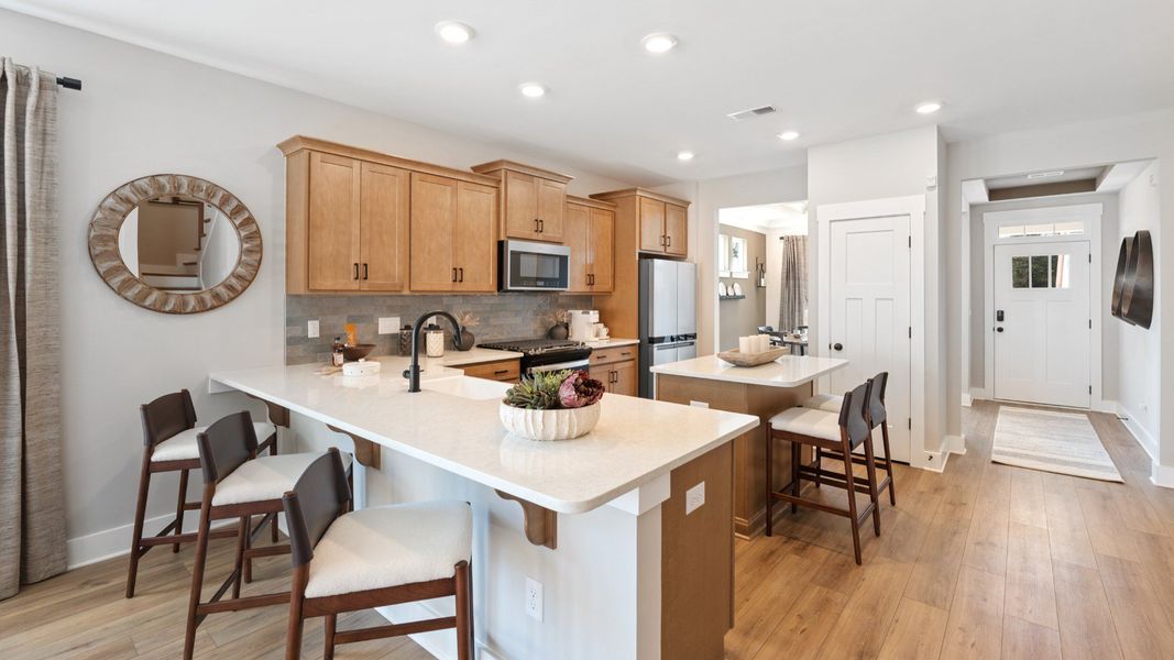 Representative furnished interior of a home built from the Finley by DRB Homes in Iris Meadows, Moore (Image 8).