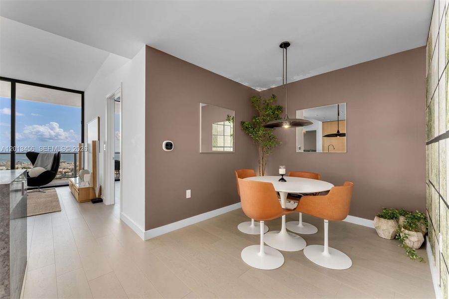 Furnished interior view inside a new home in , Miami Beach (Image 7).
