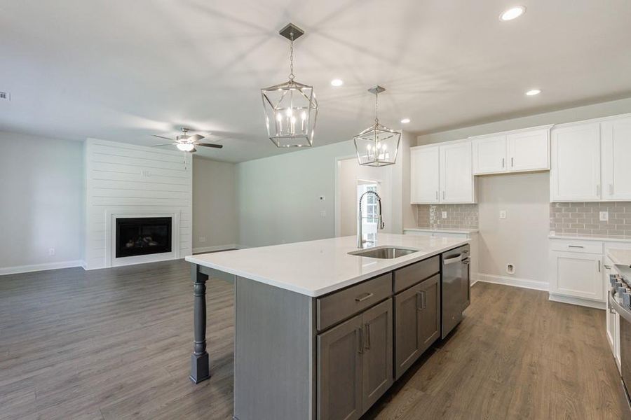 Furnished interior view inside a new home in , Buford (Image 17).