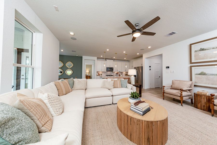 Representative furnished interior of a home built from the Teton by Beazer Homes in Laurel Landing, Alvin (Image 6).