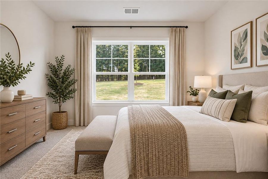 Furnished interior view inside a new home in Tuscany Hills, Douglasville (Image 7). Furnished interior view inside a new home in Tuscany Hills, Douglasville (Image 7).