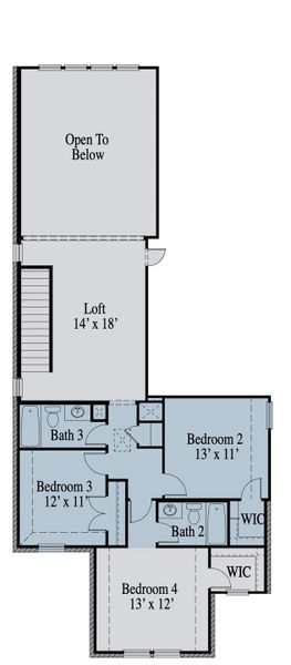 2D floor plan layout of this home in Reunion, Rhome, TX (Image 2). 2D floor plan layout of this home in Reunion, Rhome, TX (Image 2).
