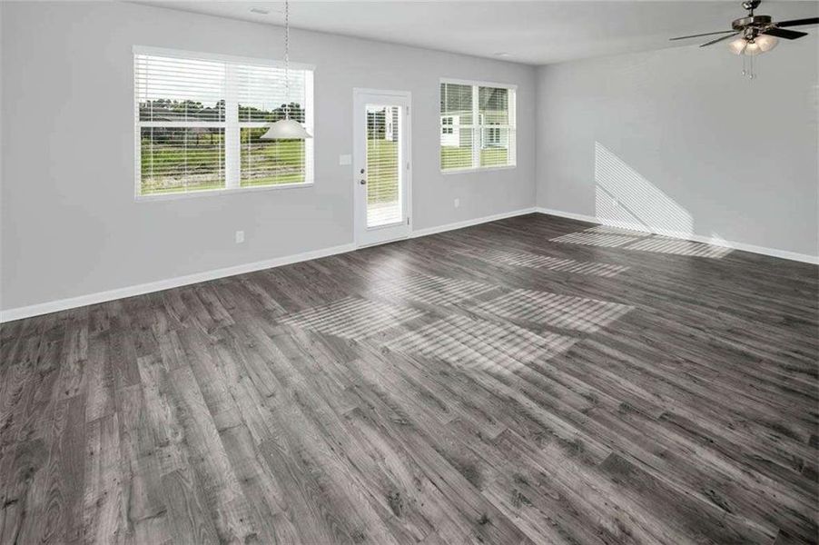 Spacious, unfurnished interior of a new home in The Preserve at Agricultural Village, Perry (Image 11).