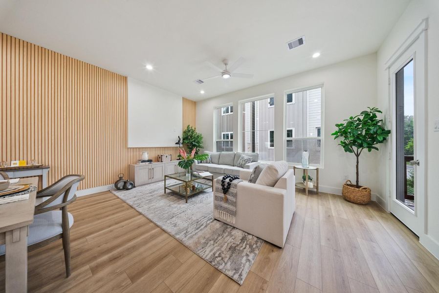 Furnished interior view inside a new home in , Houston (Image 8).