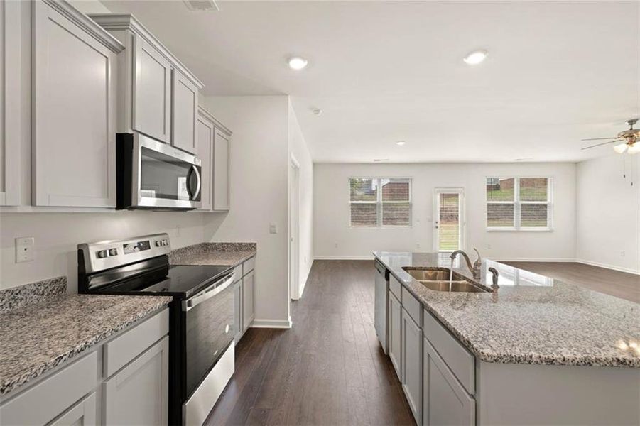Furnished interior view inside a new home in Champion's Run, Lithonia (Image 6).