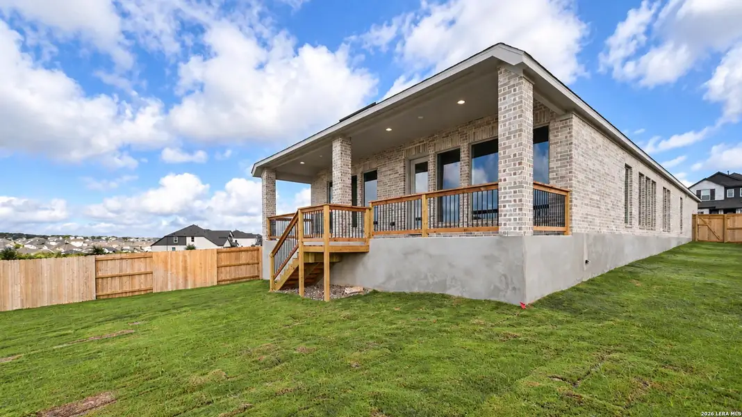 Exterior details and patio area of a home in Homestead, Schertz (Image 22). Exterior details and patio area of a home in Homestead, Schertz (Image 22).