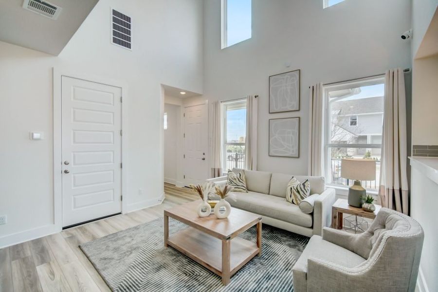 Furnished interior view inside a new home in Center 45, Round Rock (Image 9).